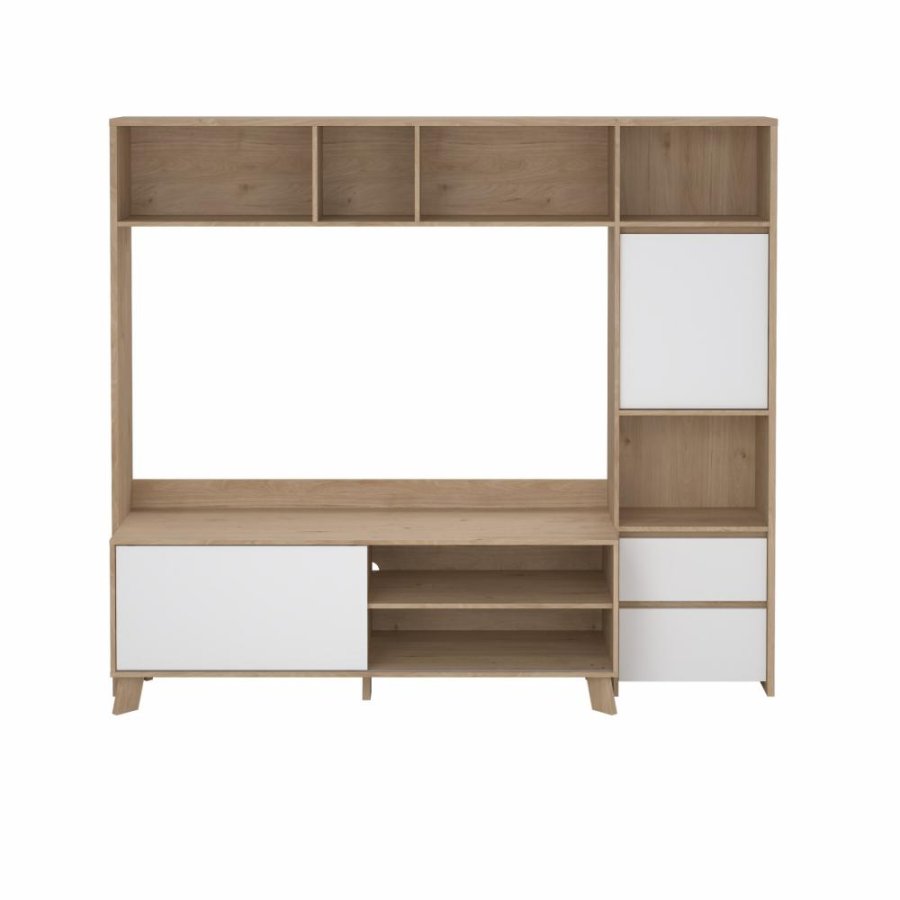 TVILUM Next TV-reol 1 skydelge + 1 lge + 2 skuffer