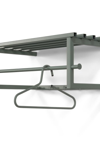 SPINDER DESIGN Marco Color Edition hattehylde, m. 5 knager og 1 bjlestang - stvet grn stl