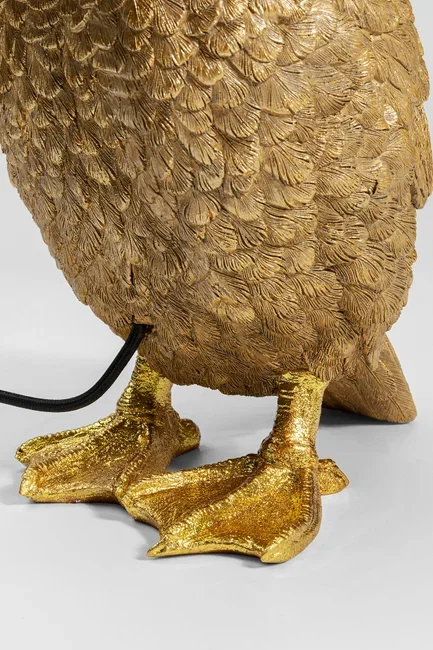 KARE DESIGN Animal Duck bordlampe - sort bomuld og guld polyresin