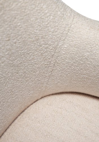 DANFORM Bae lnestol, m. armln - Kreolsk lyserd boucléstof og antik messing stl