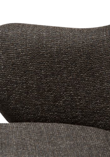 DANFORM Bae lnestol, m. armln - major brun boucléstof og sort stl