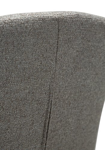 DANFORM Bae lnestol, m. armln - pebble earth boucléstof og sort stl