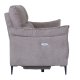 Barcelona 3 pers. sofa, m. recliner, indbygget fodskammel, USB-stik - beige stof og sort metal