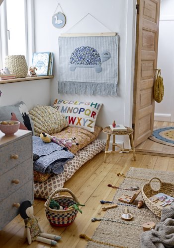 BLOOMINGVILLE MINI Lexi Pude, Natur, Bomuld