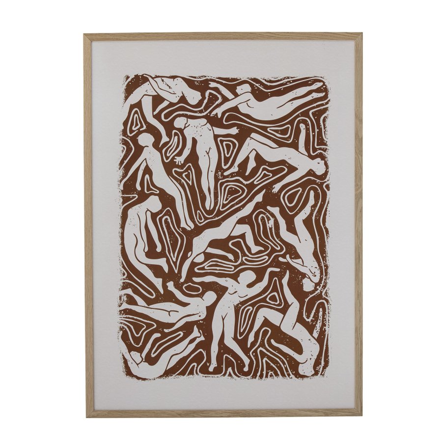 BLOOMINGVILLE Ciron Illustration w/ Frame, Natur, Eg