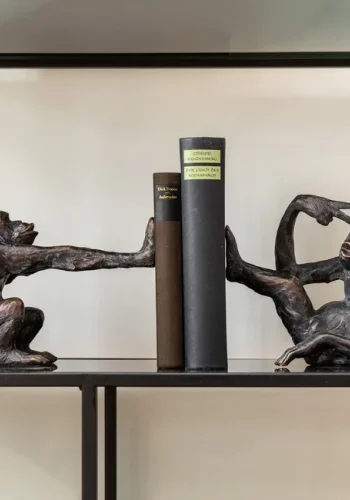 KARE DESIGN Monkey bogsttte - sort polyresin (st med 2)