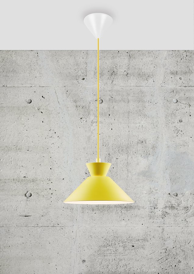 NORDLUX Dial 25 loftlampe - gul metal