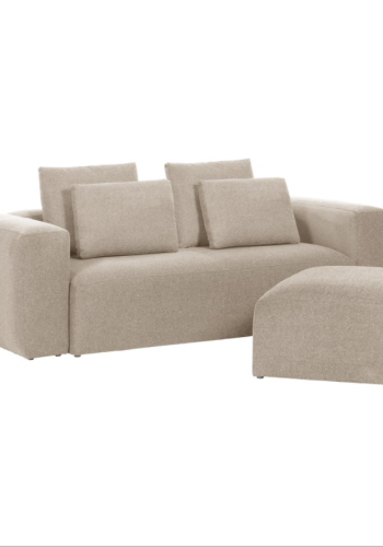 KAVE HOME rektangulr Blok puf - beige fljl (90x70)