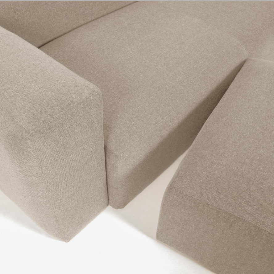 KAVE HOME rektangulr Blok puf - beige fljl (90x70)