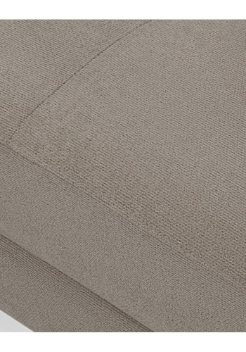 Betis venstre vendt hjrnesofa, m. 5 justerbare nakkepuder - brun stof og sort metal