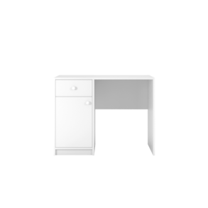 Babydreams brneskrivebord, m. 1 lge og 1 skuffe - hvid laminat (100x60)
