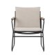 BLOOMINGVILLE Hampton udendrs loungestol, m. armln, hynder - akacietr og sort flettet snor/metal