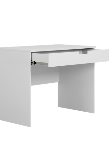 Tomi brneskrivebord, m. 1 skuffe - hvid laminat (100x60)