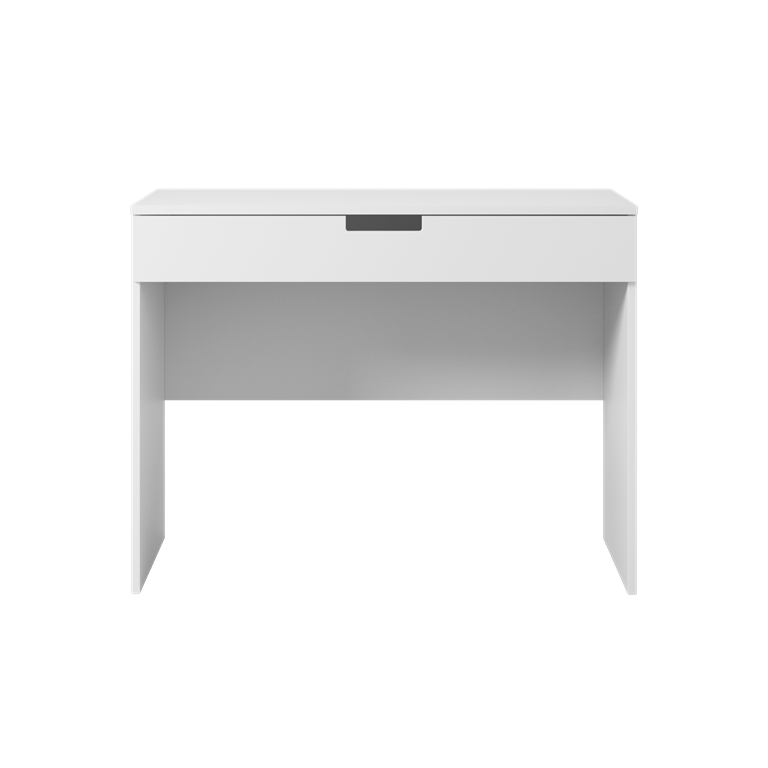 Tomi brneskrivebord, m. 1 skuffe - hvid laminat (100x60)
