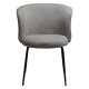 DAN-FORM BLISS Stol Pebble earth bouclé stof med sorte ben