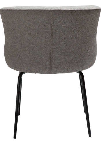 DAN-FORM BLISS Stol Pebble earth bouclé stof med sorte ben