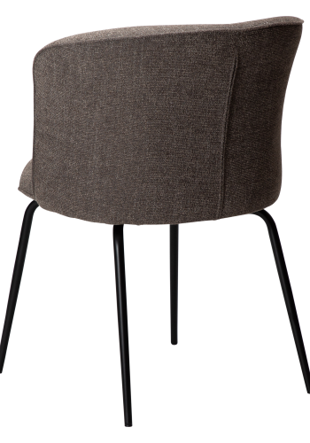 DAN-FORM BLISS Stol Major brun bouclé stof med sorte ben