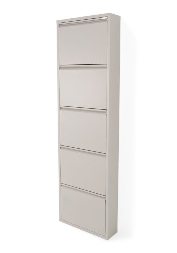 SPINDER DESIGN BILLY 5 skoskab, m. 5 lger - silky taupe stl