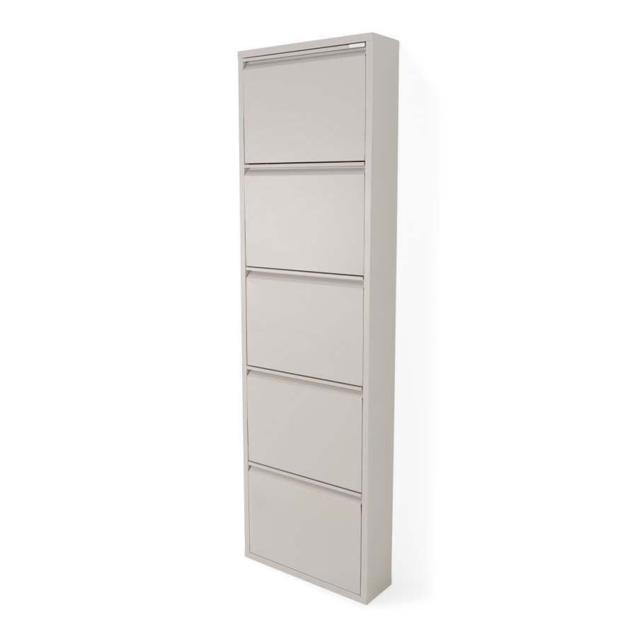 SPINDER DESIGN BILLY 5 skoskab, m. 5 lger - silky taupe stl