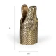 BOLD MONKEY See You Later Alligator vase - guld aluminium (H:35)