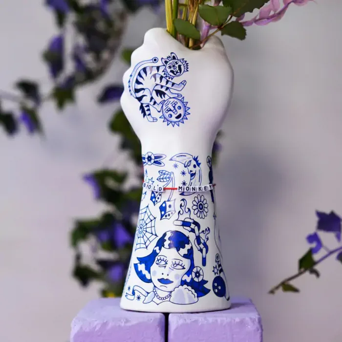 BOLD MONKEY Liberty Matters vase - bl keramik (H:31)