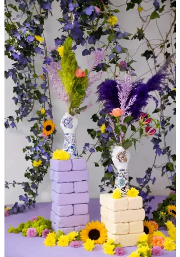 BOLD MONKEY Liberty Matters vase - bl keramik (H:31)