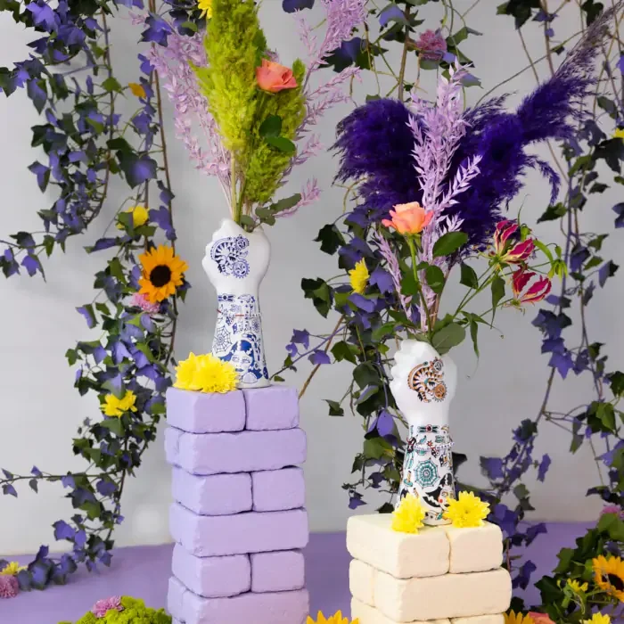 BOLD MONKEY Liberty Matters vase - bl keramik (H:31)