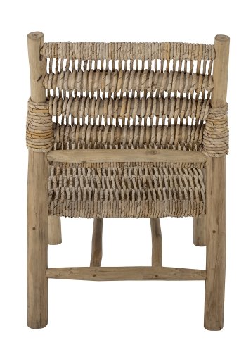 BLOOMINGVILLE Ruthy loungestol - natur bananblade og teaktr