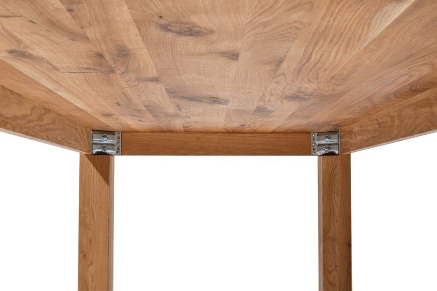 Rektangulrt Sam spisebord m. lige kant - massivt egetr, olieret (200x90)