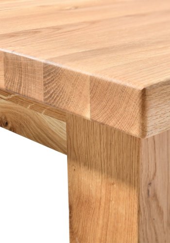 Rektangulrt Sam spisebord m. lige kant - massivt egetr, olieret (200x90)