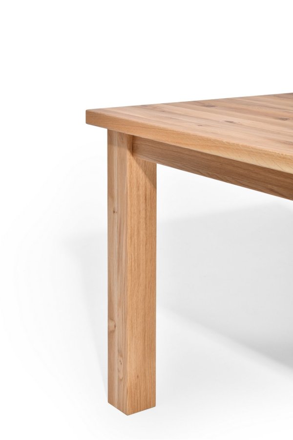 Rektangulrt Sam spisebord - massivt brstet egetr, olieret (200x90)