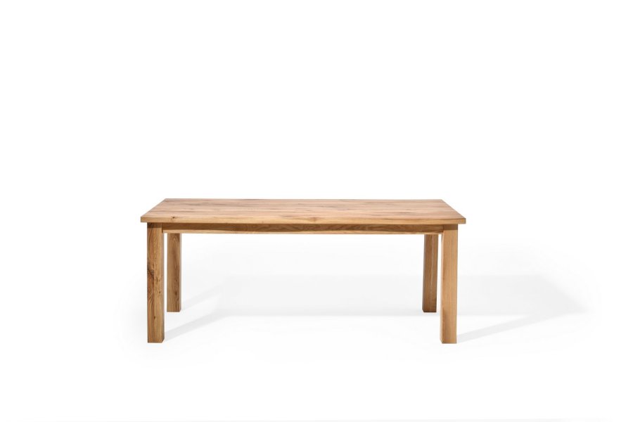 Rektangulrt Sam spisebord - massivt brstet egetr, olieret (200x90)