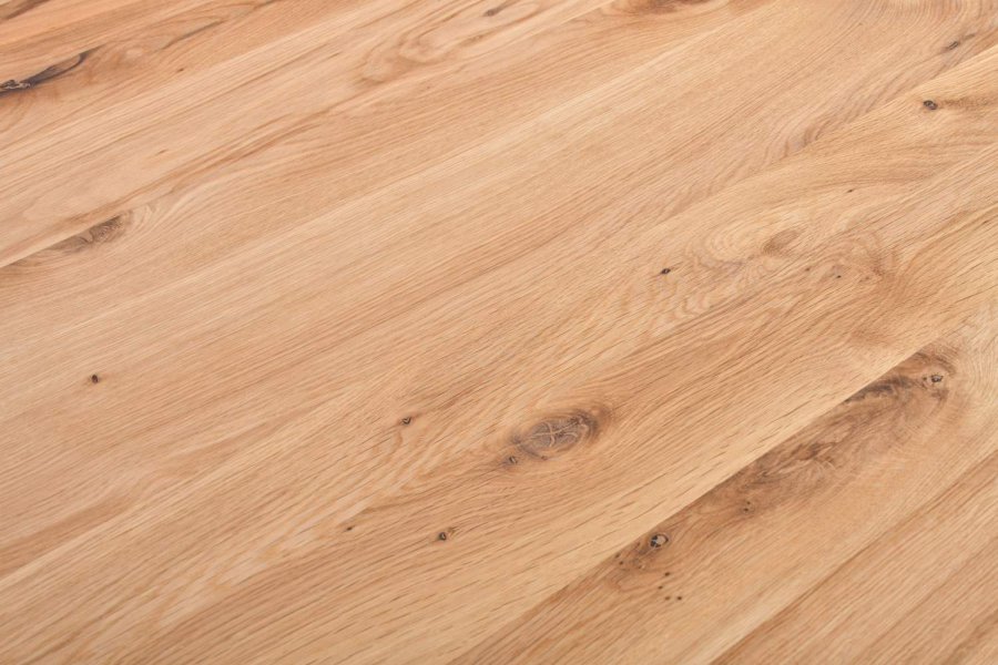 Rektangulrt Sam spisebord - massivt brstet egetr, olieret (200x90)