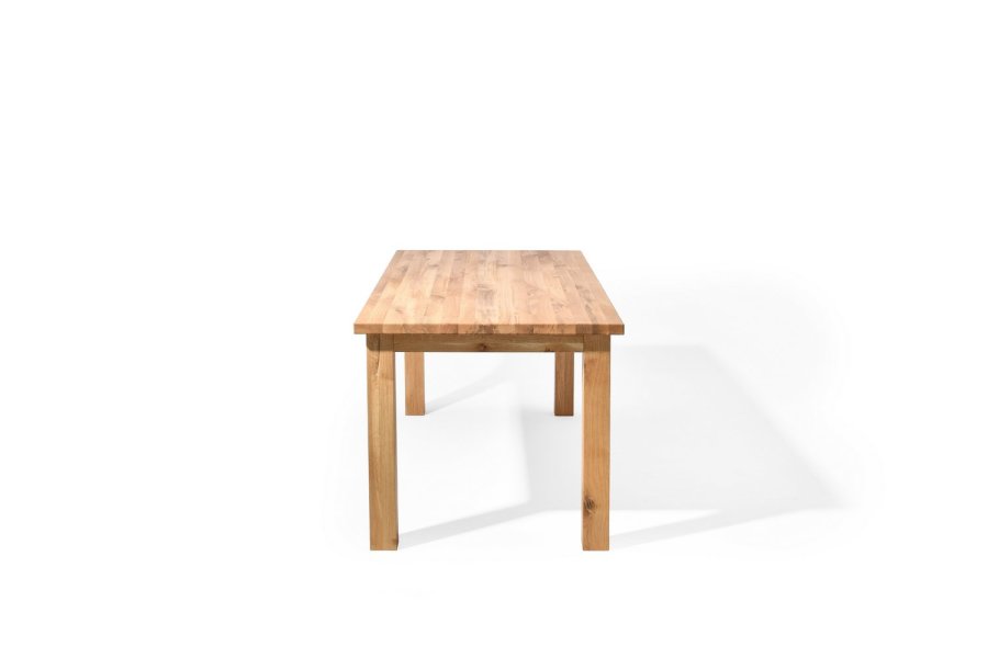 Rektangulrt Sam spisebord - massivt brstet egetr, olieret (200x90)