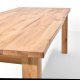 Rektangulrt Sam spisebord m. naturlig kant - massivt egetr, olieret (200x90)