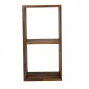 NOCNOI Puzzle rektangulr reol, m. 2 rum - massiv olieret valnd, til vg/gulv (70x36)