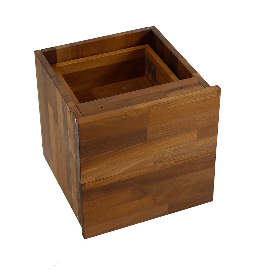 NOCNOI Puzzle skuffeindsats, m. 2 skuffer, m. push open funktion - massivt olieret valnd