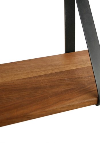 NocNoi Harre Vig vghylde - massiv valnd tr og sort lder