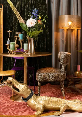 BOLD MONKEY I Feel So Soft Round gulvtppe, m. geometrisk mnster, rund - lyserd stof (200)