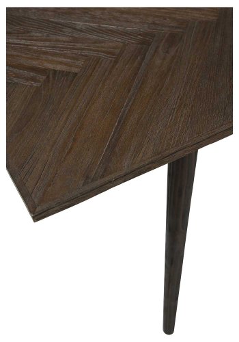 DAN-FORM Bone spisebord - brun genbrugs elmetr og tr (220x100)