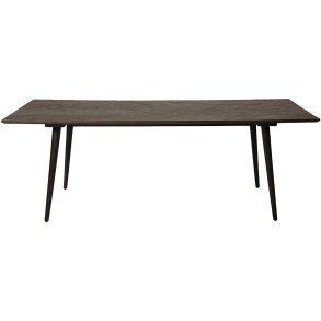 DAN-FORM Bone spisebord - brun genbrugs elmetr og tr (220x100)