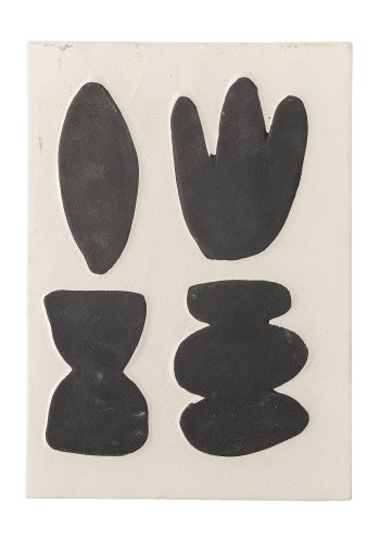 BLOOMINGVILLE Lutton Vgdekoration, Hvid, Stentj