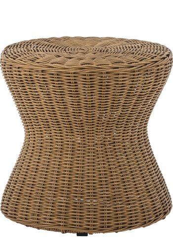 BLOOMINGVILLE Roccas udendrs sofabord, rund - brun polyrattan (53)