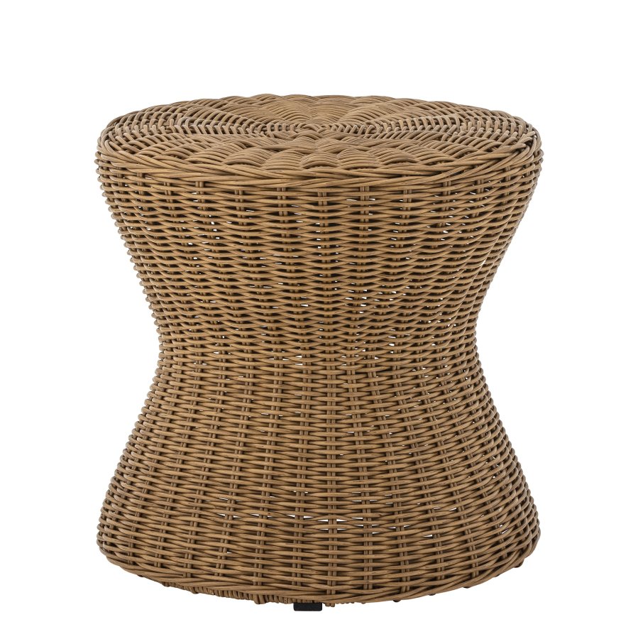 BLOOMINGVILLE Roccas udendrs sofabord, rund - brun polyrattan (53)