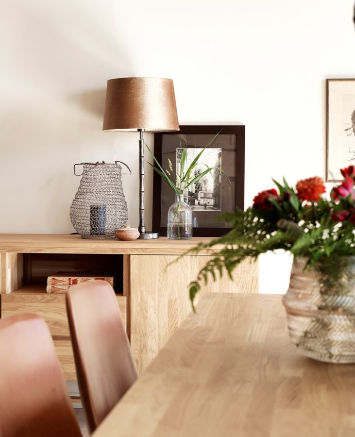 ROWICO Brooklyn spisebord - brstet eg m. udtrk (220x95)