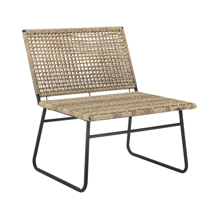 BLOOMINGVILLE Vallone udendrs loungestol - natur polyrattan og metal