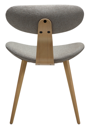 DANFORM Buckle spisebordsstol - pebble earth boucléstof og hvidkalket egetr