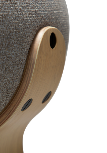 DANFORM Buckle spisebordsstol - pebble earth boucléstof og hvidkalket egetr