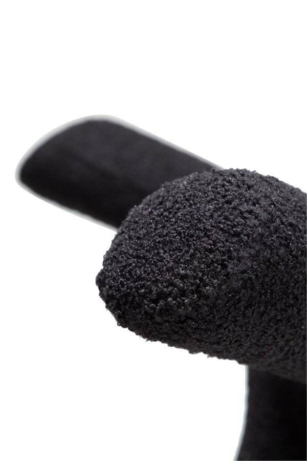 DANFORM Bull spisebordsstol - Obsidian sort RPES bouclé stof m. glimmer og sort stl