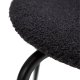DANFORM Bull spisebordsstol - Obsidian sort RPES bouclé stof m. glimmer og sort stl